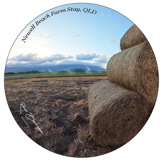 Newell Beach Farm Stay , QLD Circle 70mm x 70mm sticker 11364